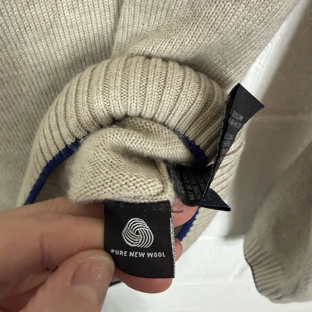 Rodd & Gunn Mens Pullover Sweater SZ L 100% Extra Fine Merino Wool Italy‎ Preppy
